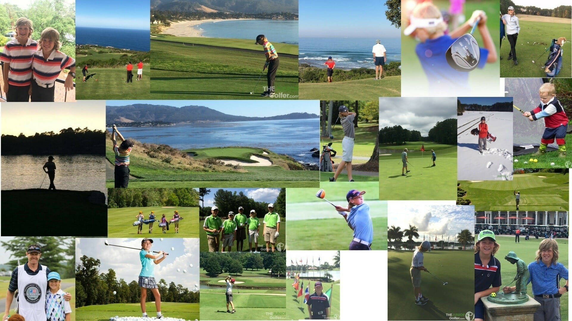 The Junior Golfer Home Page Collage