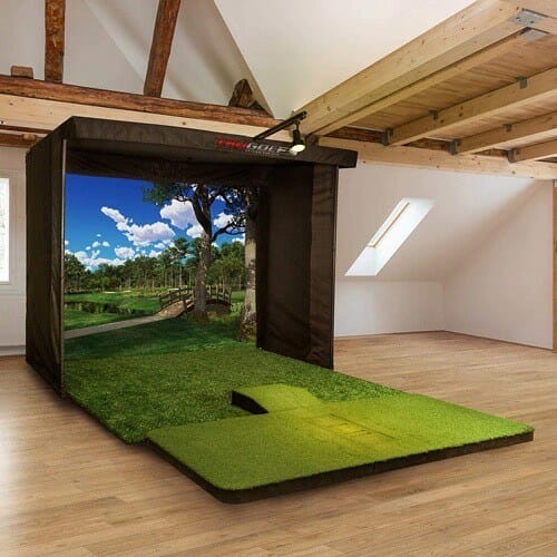 Indoor golf simulator for home