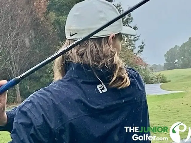 Junior golf rain gear and tips for playing golf in the rain