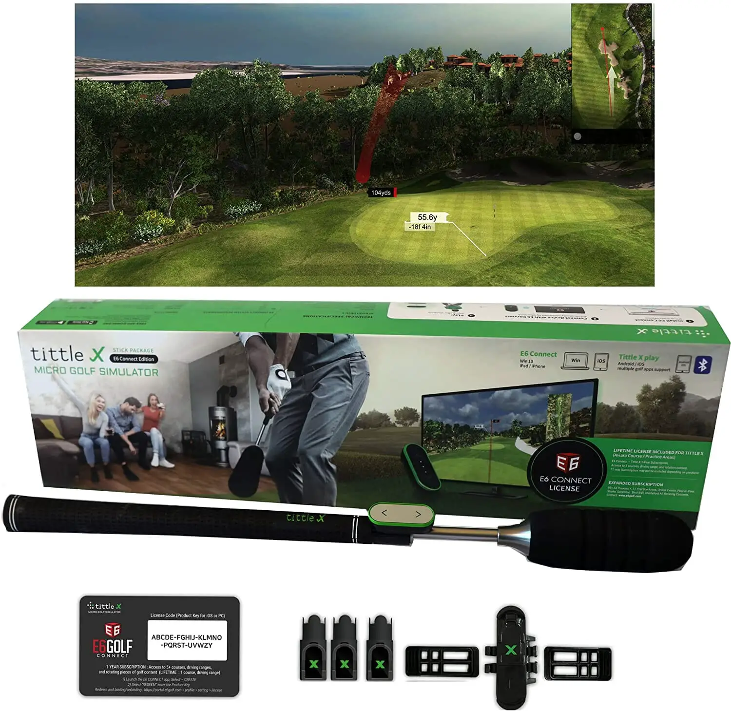 Title X home golf simulator