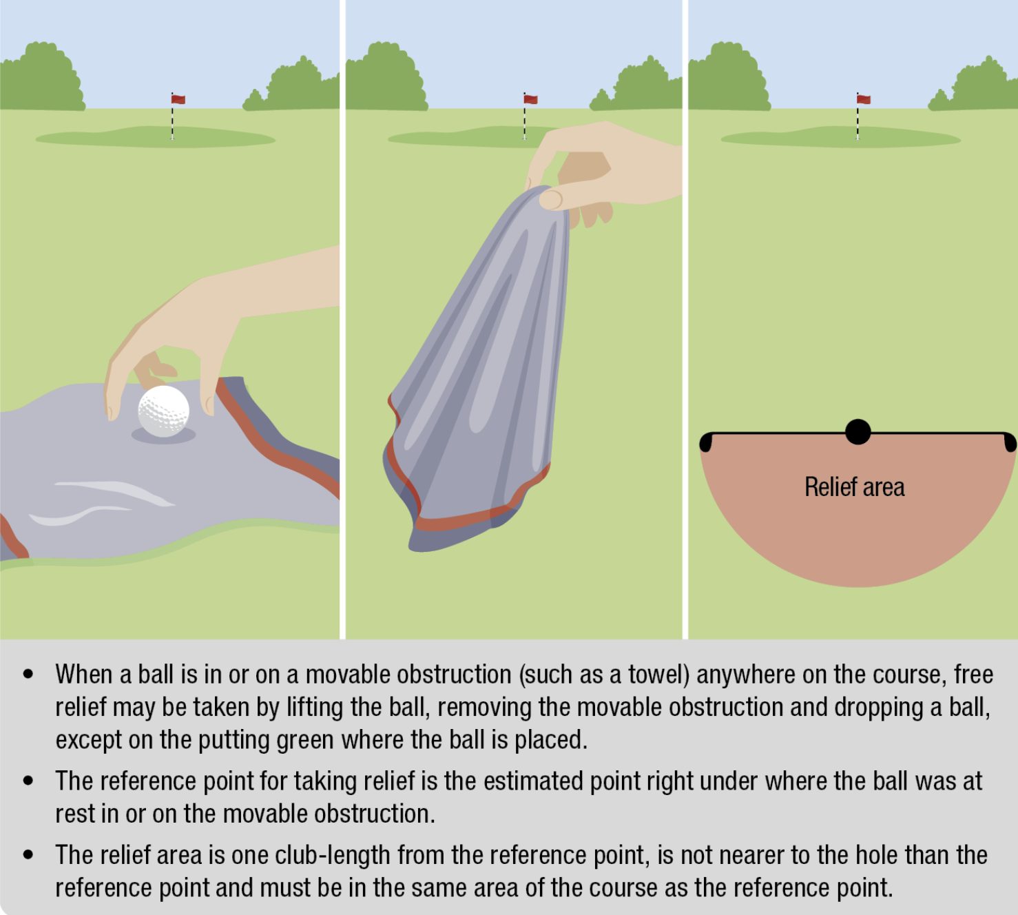 golf rules course moveable obstruction